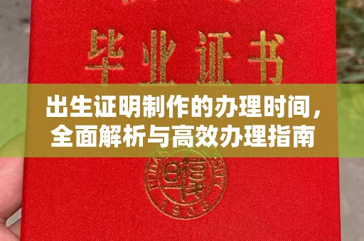 江孜出生证明制作的办理时间，全面解析与高效办理指南