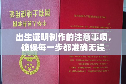 江孜出生证明制作的注意事项，确保每一步都准确无误