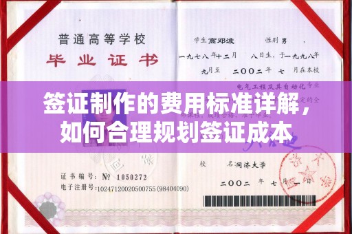江孜签证制作的费用标准详解，如何合理规划签证成本